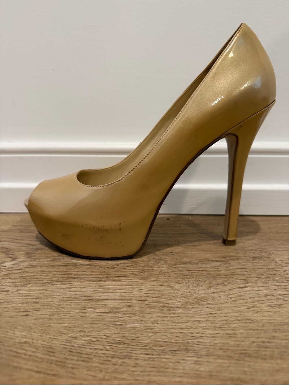 Enzo Angiolini Nude Patent Platform Pump